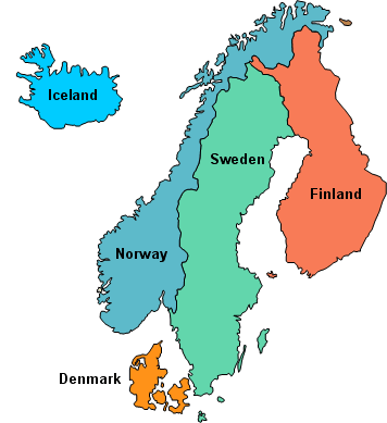 Skandinavischen Ländern anzeigen