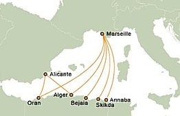 Algerie Route Karte