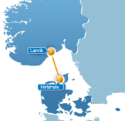 Farbe Linie Larvik Route