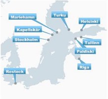 Silja Line Route Karte