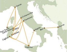 Tirrenia-Anfahrtsskizze